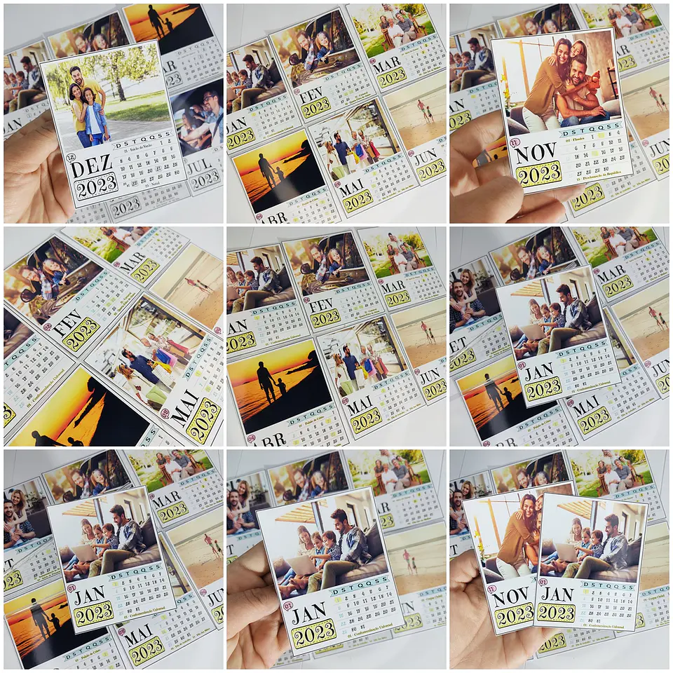 Arte Calendários e Polaroide 2023 em Png  1