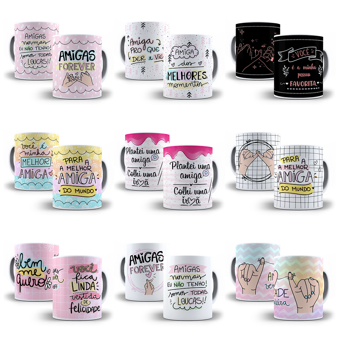 130 Artes Canecas Dia dos Amigos em Png 5