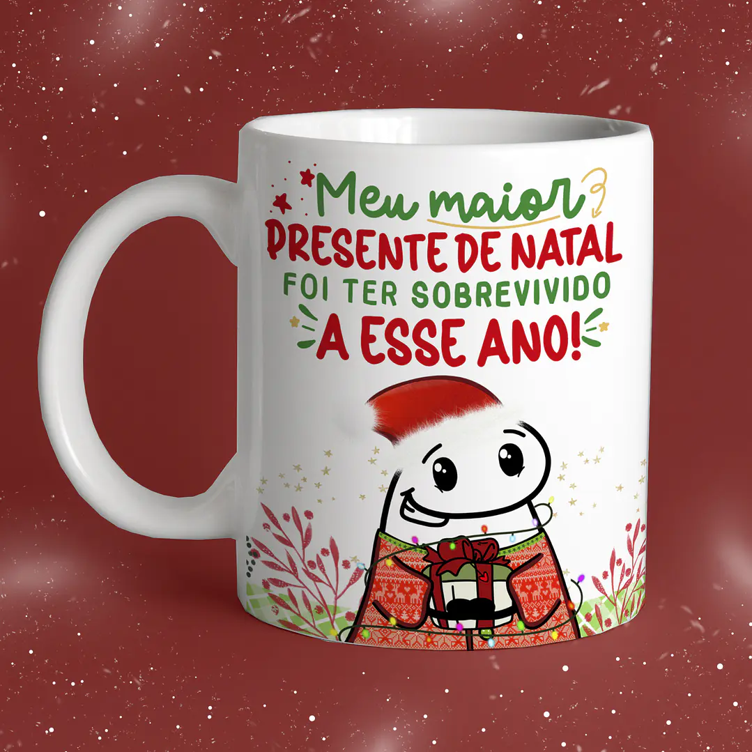 Artes Caneca Flork Natal Memes Bento Editável Pdf + Png 12
