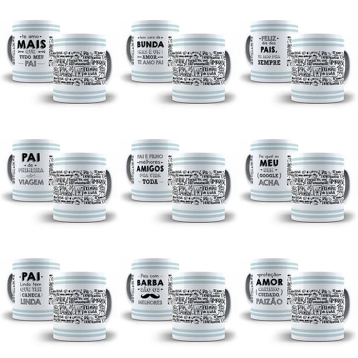 18 Artes para Caneca Dia dos Pais em Jpg 2