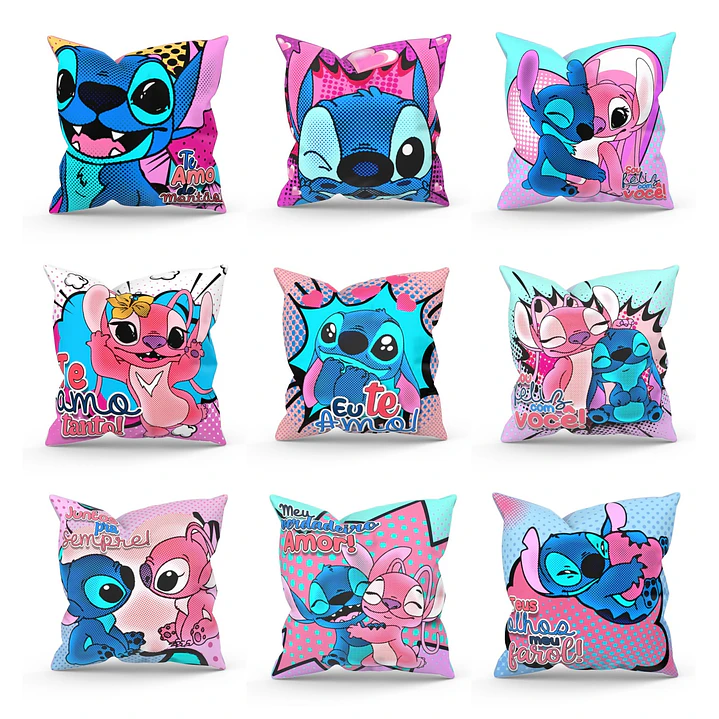 20 Artes para Caneca e Almofada Stitch Love em Jpg 2