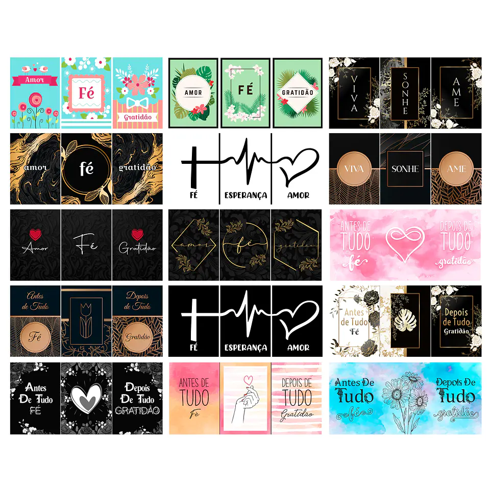 Artes para Quadros Placas Decorativos 150 Arquivos Prontos Alta Qualidade 5