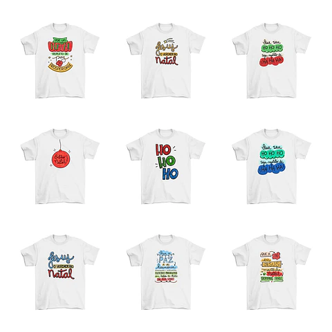 24 Artes Camisa Natal Arquivos Sublimação Png
