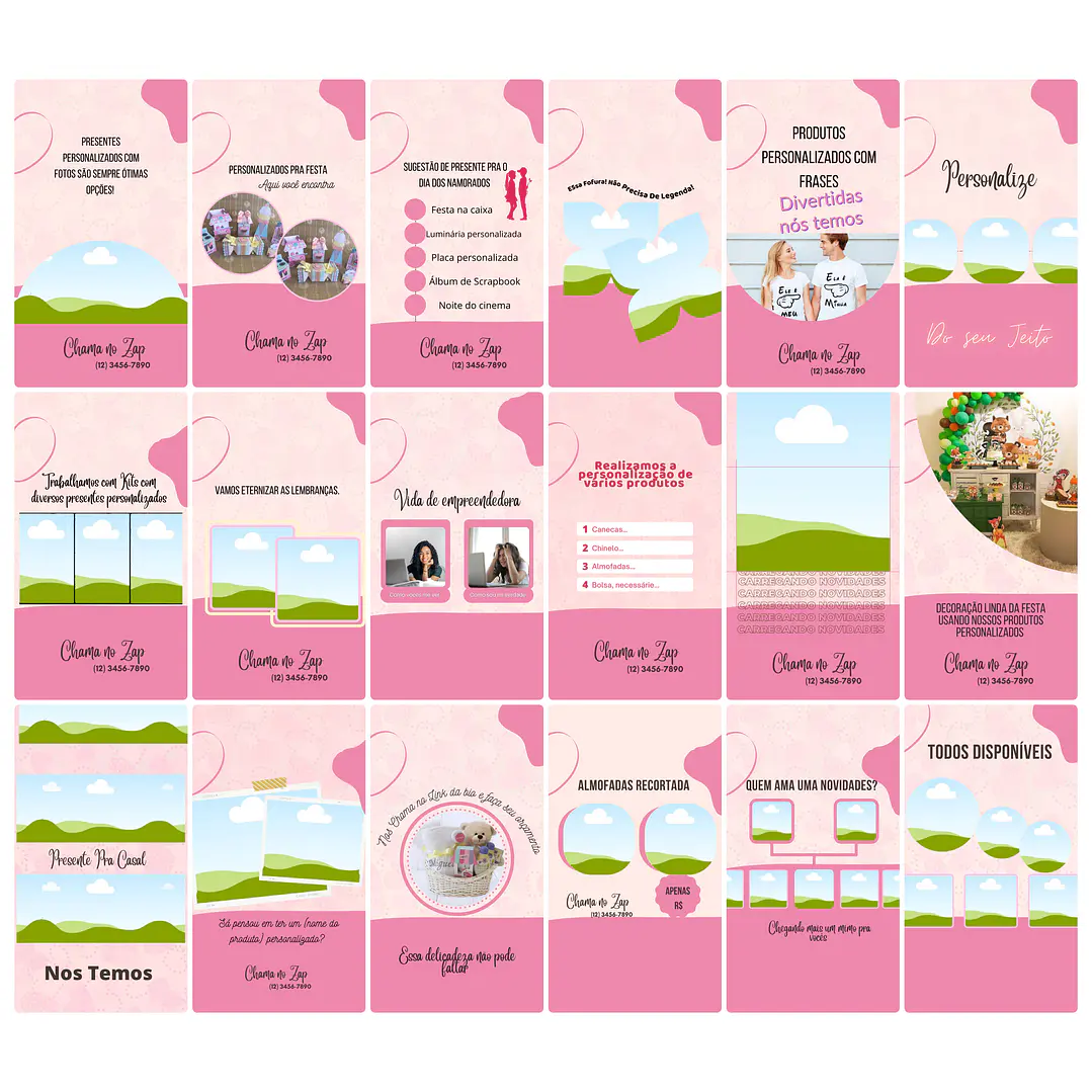Pack Canva Personalizados Sublimação Templates Editável 100 Storie 2