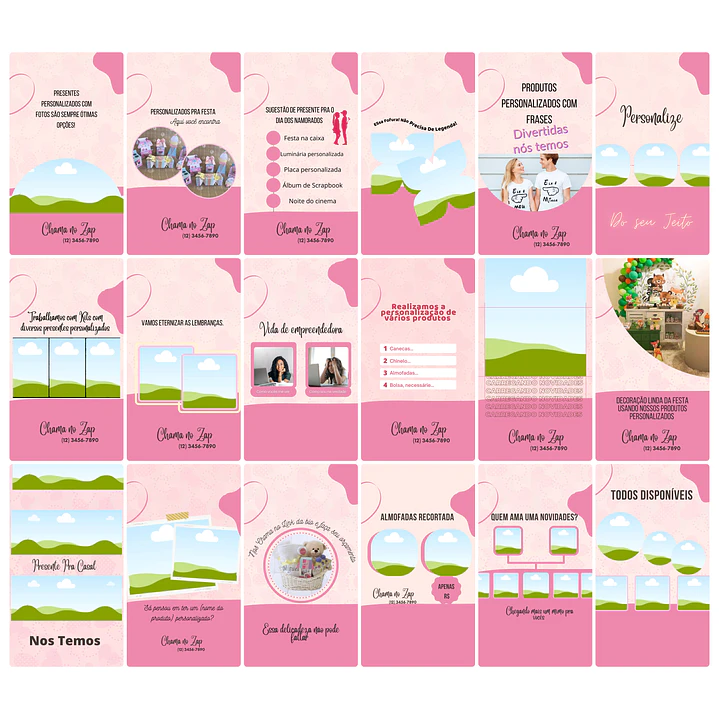 Pack Canva Personalizados Sublimação Templates Editável 100 Storie 2