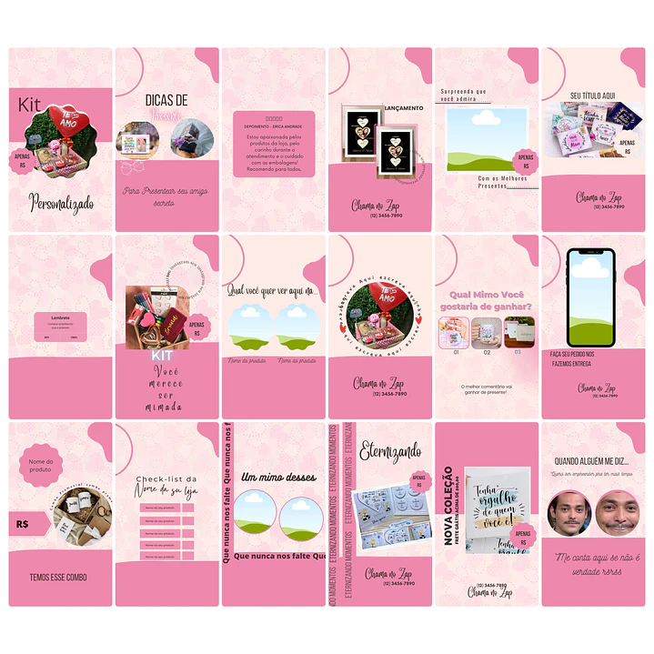 Pack Canva Personalizados Sublimação Templates Editável 100 Storie 4