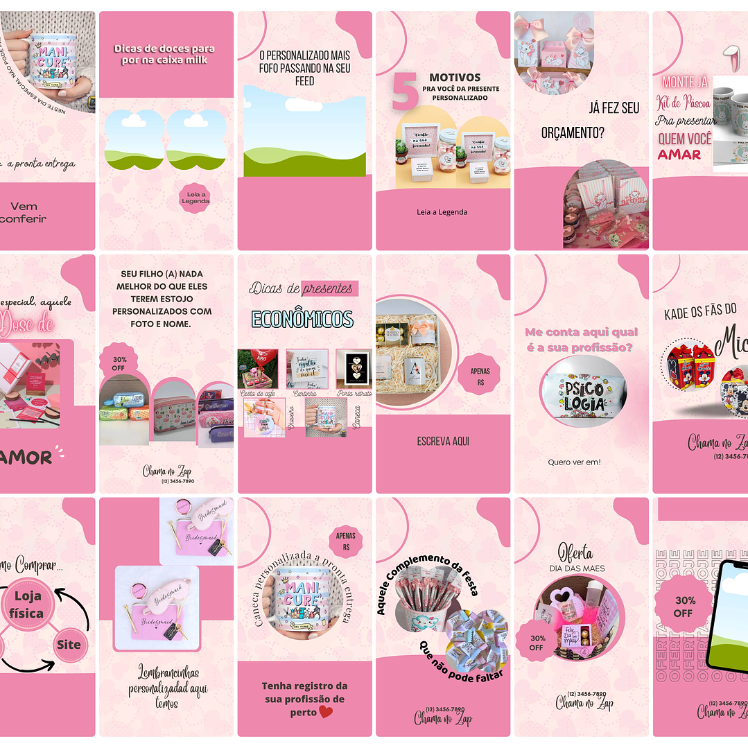 Pack Canva Personalizados Sublimação Templates Editável 100 Storie 5