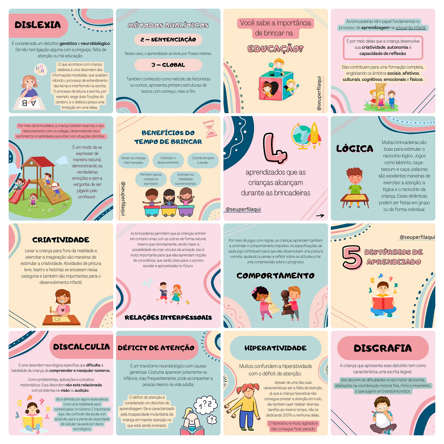 Pack Canva Pedagoga Templates Editável 100 Artes + Bônus 2