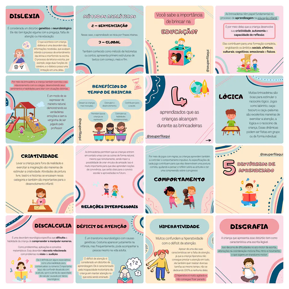Pack Canva Pedagoga Templates Editável 100 Artes + Bônus 2
