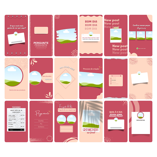 Pack Canva Sublimação Loja de Personalizados Templates Editável 120 Artes Storie