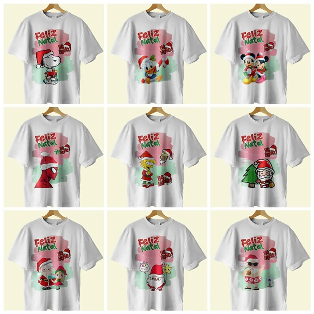 18 Artes Camisa Natal Editável Corel Draw + Jpg 1