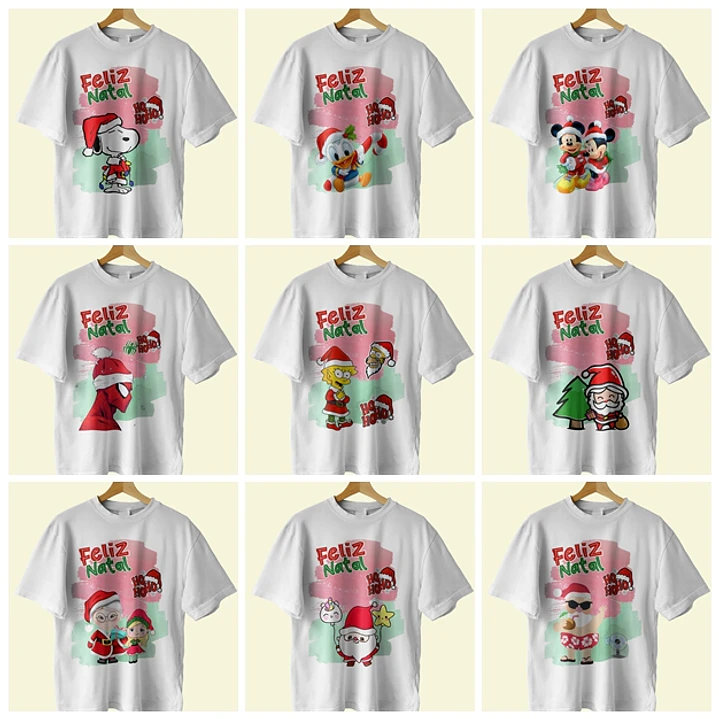 18 Artes Camisa Natal Editável Corel Draw + Jpg 1