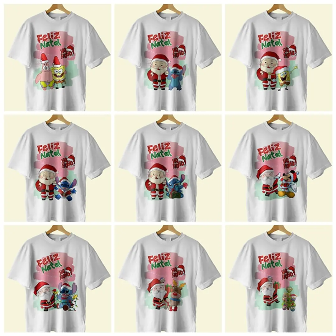 18 Artes Camisa Natal Editável Corel Draw + Jpg 2