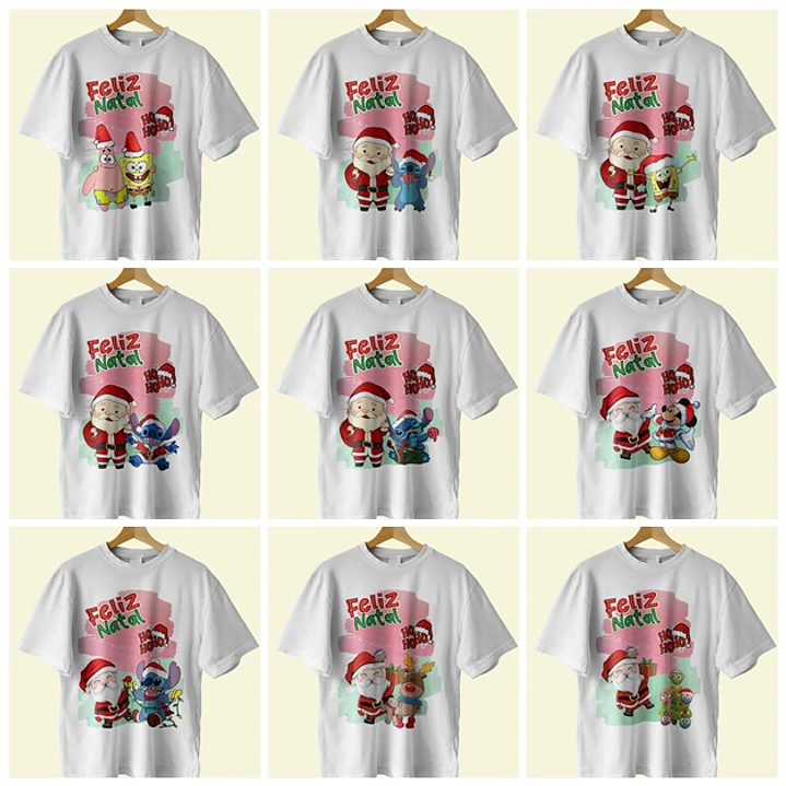 18 Artes Camisa Natal Editável Corel Draw + Jpg 2