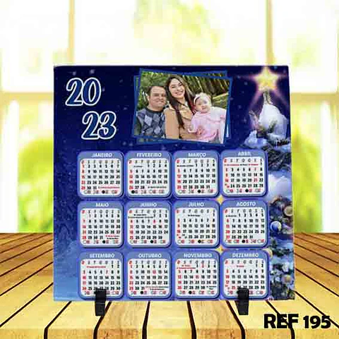 23 Artes Azulejo Calendário 2023 Editável Photoshop + Jpg