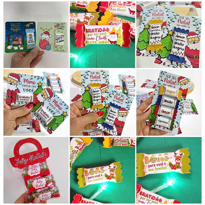 220 Artes Balinhas Natal + Kit 33 Arquivos Cartão Card Arquivos Jpg 3