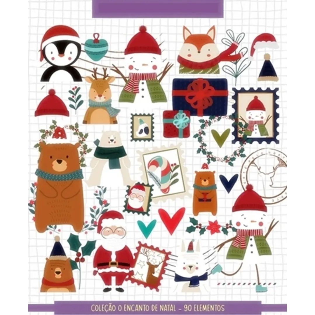 Kit Digital Encanto de Natal Frases Letrinhas sem fundo Png 1