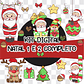 Kit Digital Feliz Natal 1 e 2 Artes Natalina sem fundo Png - Thumbnail 1