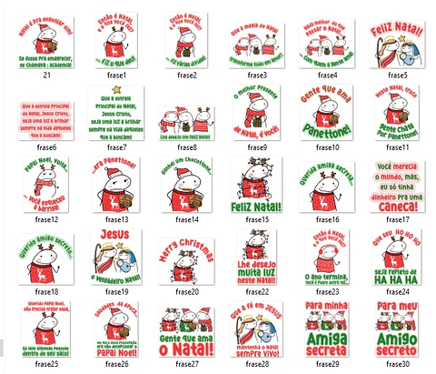 Kit Digital Flork Natal + 15 Artes Caneca Arquivos Sublimação Png