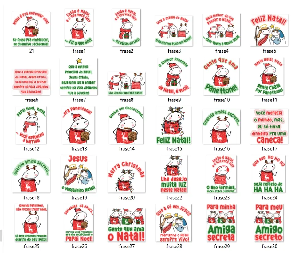 Kit Digital Flork Natal + 15 Artes Caneca Arquivos Sublimação Png 1