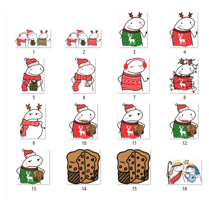 Kit Digital Flork Natal + 15 Artes Caneca Arquivos Sublimação Png 4