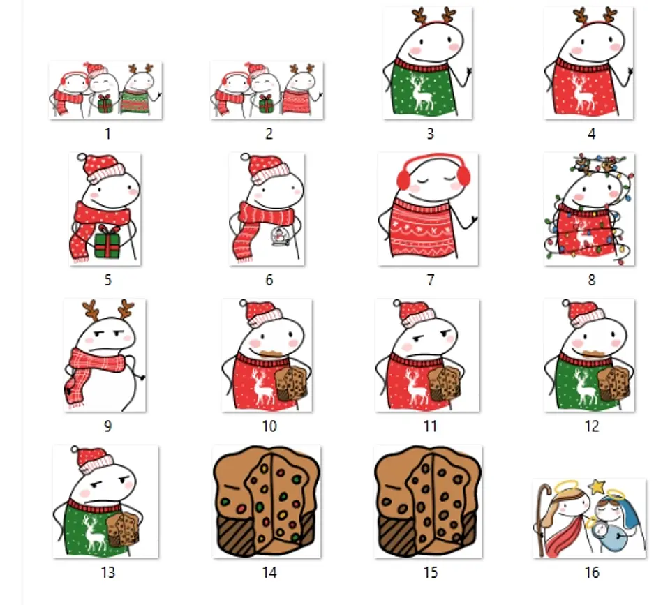 Kit Digital Flork Natal + 15 Artes Caneca Arquivos Sublimação Png 4