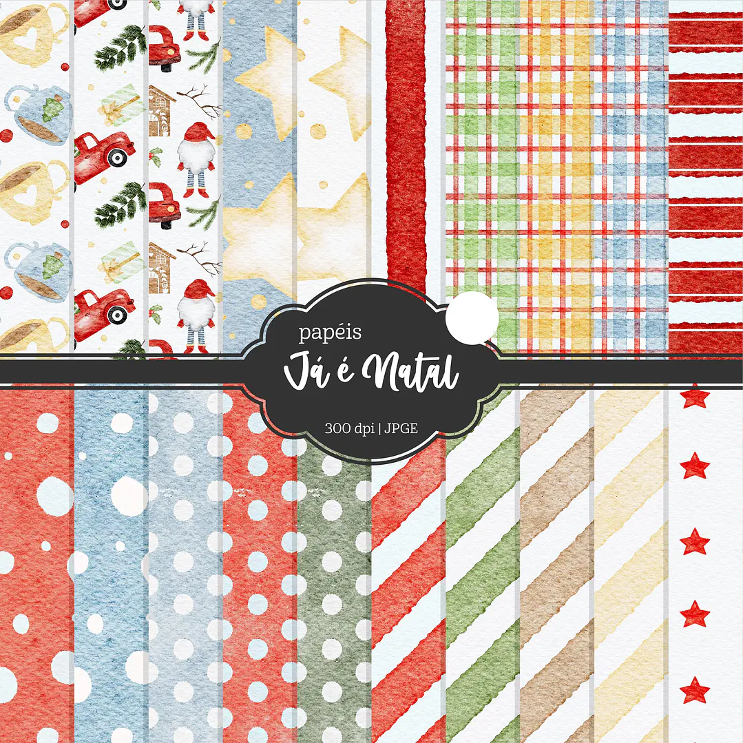 Kit Digital Natal Natalino Papai Noel Arquivos Sem Fundo Png 3