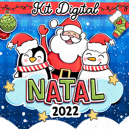 Kit Digital Natal Papei Noel Arquivos Sem Fundo Png