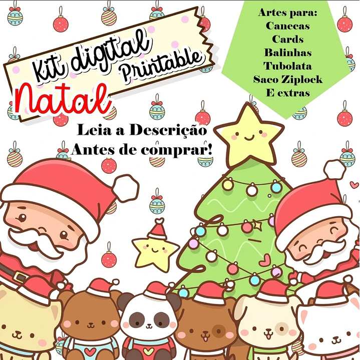 Kit Digital Natal Natalino Papai Noel Arquivos Sem Fundo Png 1
