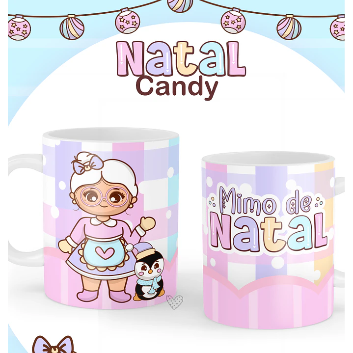 Kit Digital Natal Artes Candy Arquivos Sem Fundo Png 4