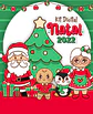Kit Digital Natal Verde e Vermelho Papai Noel Arquivos Sem Fundo Png - thumbnail 1