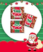 Kit Digital Natal Verde e Vermelho Papai Noel Arquivos Sem Fundo Png - thumbnail 6