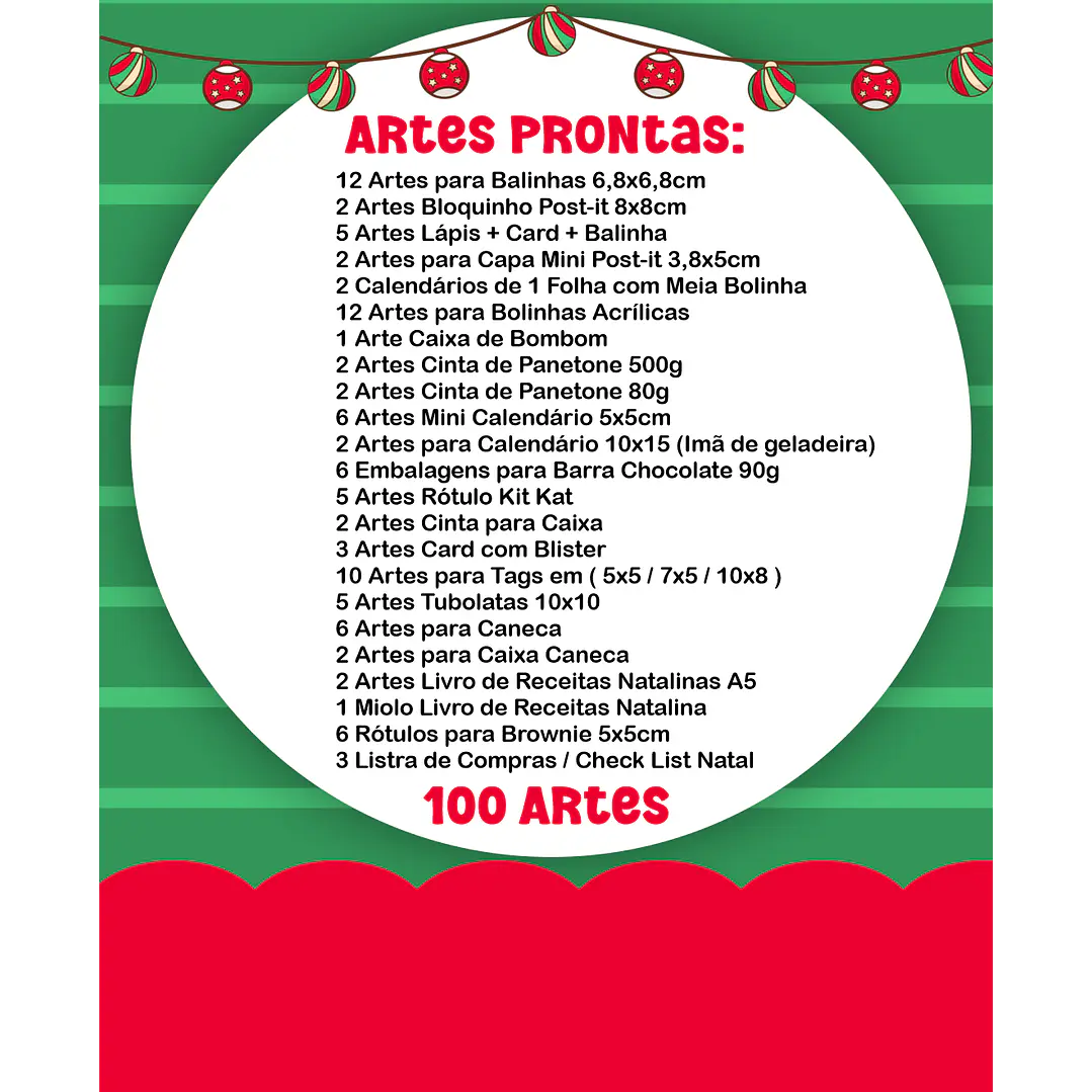 Kit Digital Natal Verde e Vermelho Papai Noel Arquivos Sem Fundo Png 2