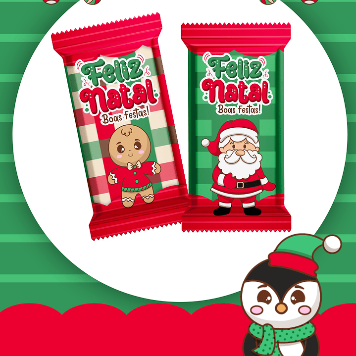 Kit Digital Natal Verde e Vermelho Papai Noel Arquivos Sem Fundo Png 13