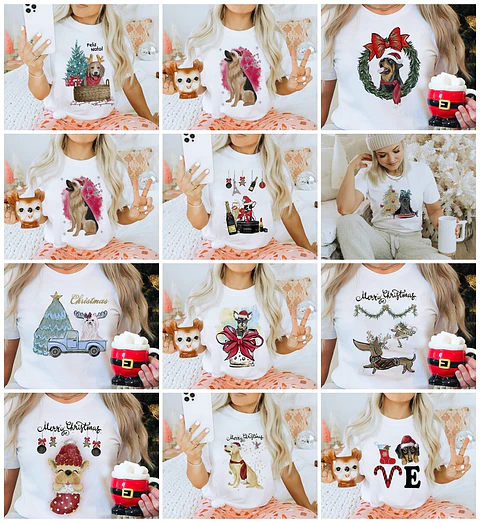 Artes Caneca e Camisa Natal Sublimação em Corel Draw + Jpg 