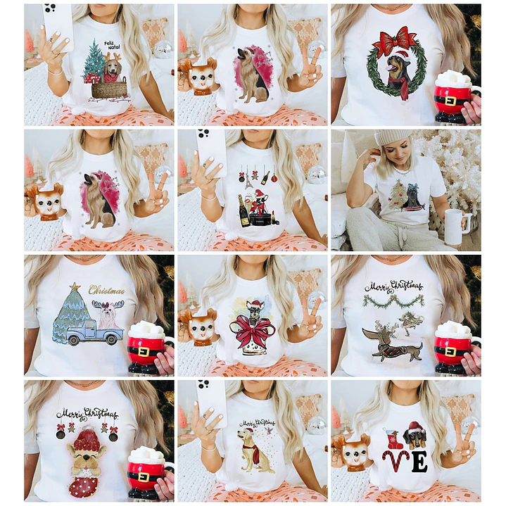 Artes Caneca e Camisa Natal Sublimação em Corel Draw + Jpg  1