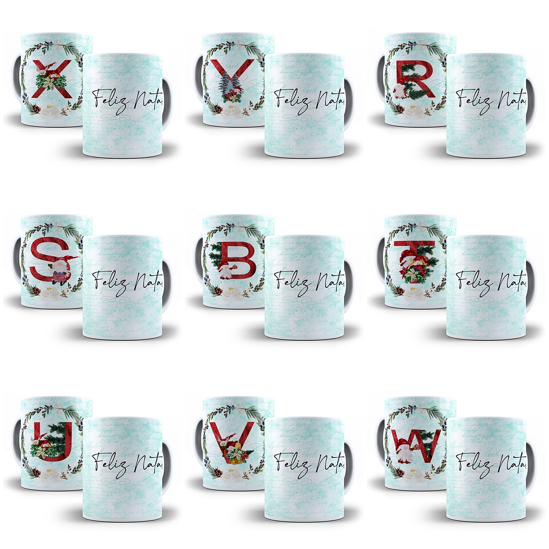 Artes Caneca e Camisa Natal Sublimação em Corel Draw + Jpg  6