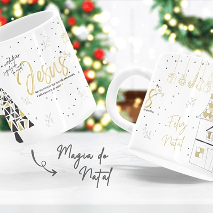 Artes Caneca e Camisa Natal Sublimação em Corel Draw + Jpg  14