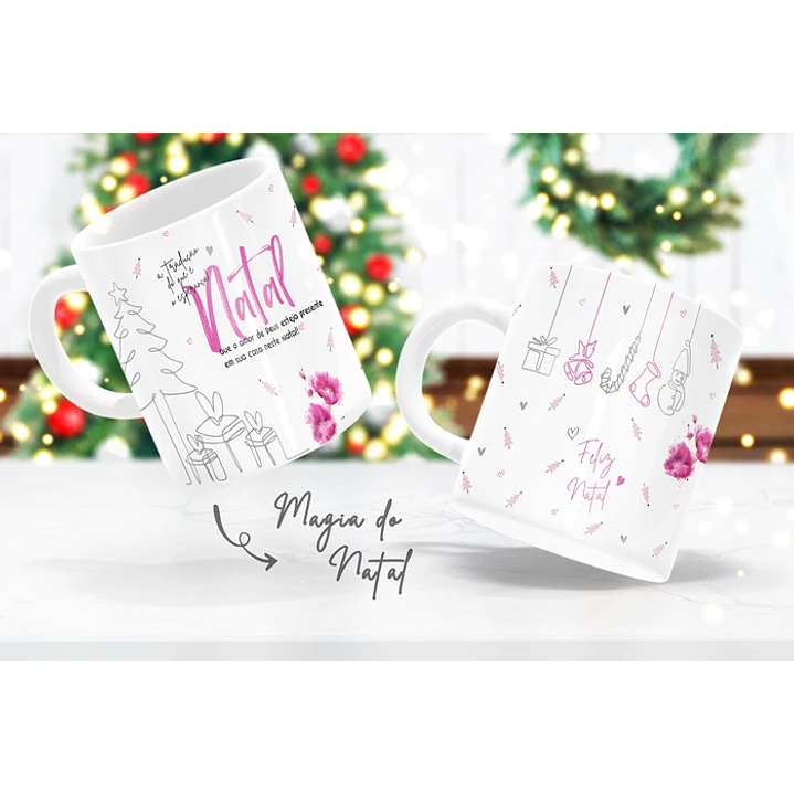 Artes Caneca e Camisa Natal Sublimação em Corel Draw + Jpg  16