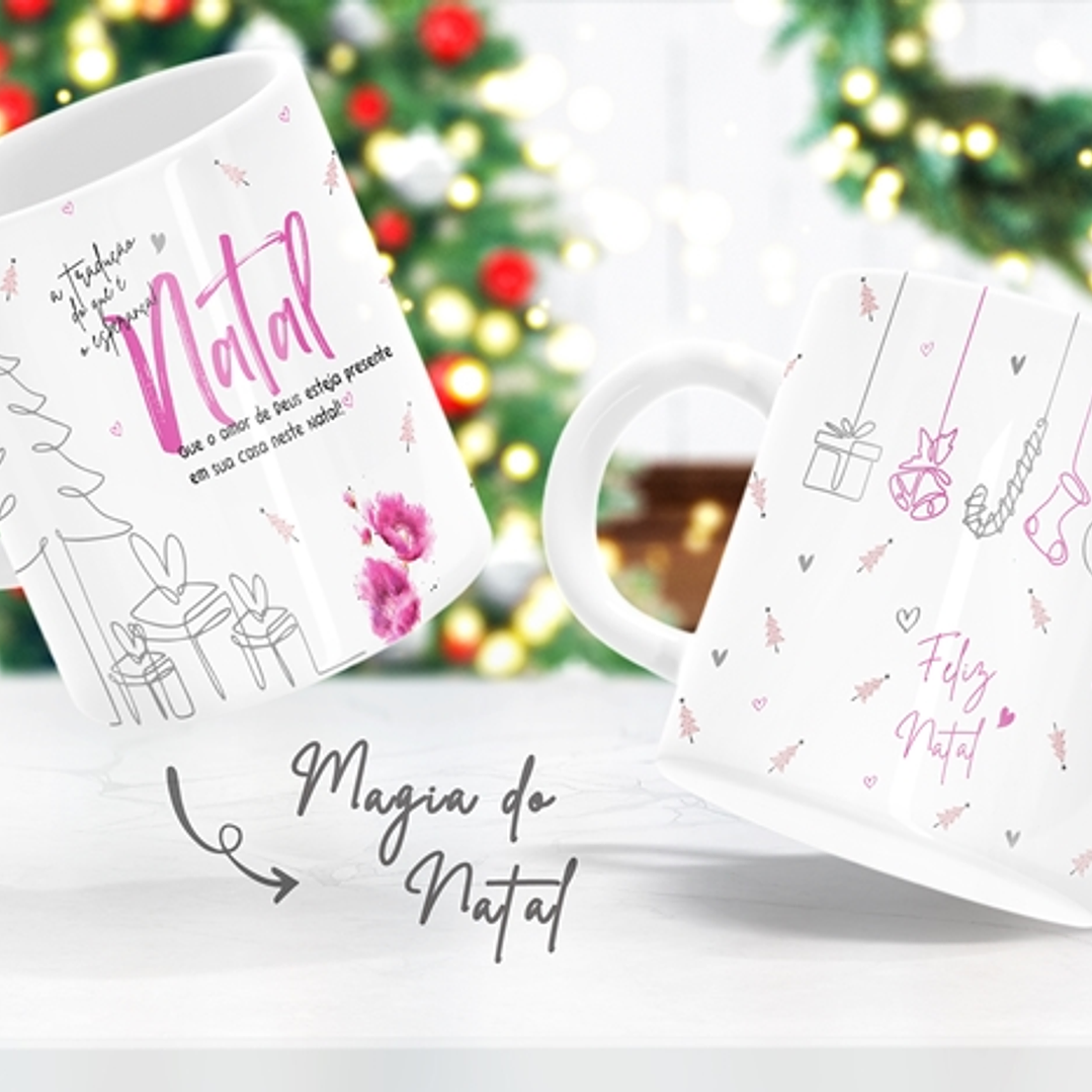 Artes Caneca e Camisa Natal Sublimação em Corel Draw + Jpg  16