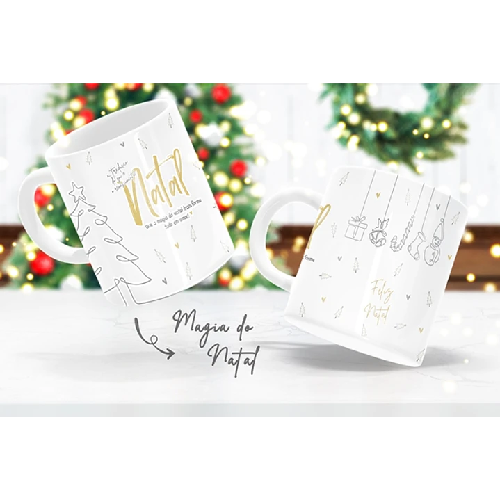 Artes Caneca e Camisa Natal Sublimação em Corel Draw + Jpg  18