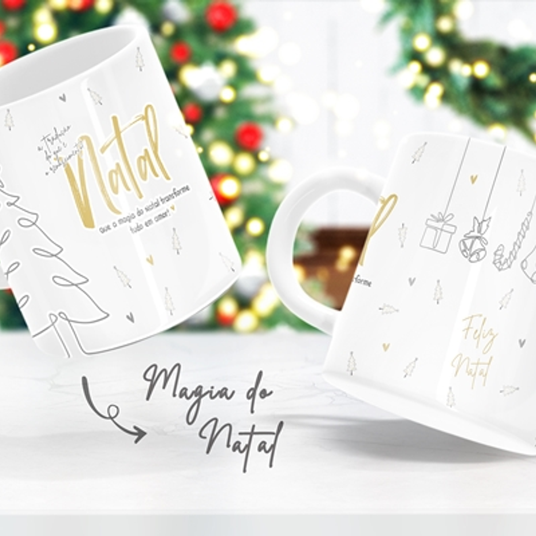 Artes Caneca e Camisa Natal Sublimação em Corel Draw + Jpg  18