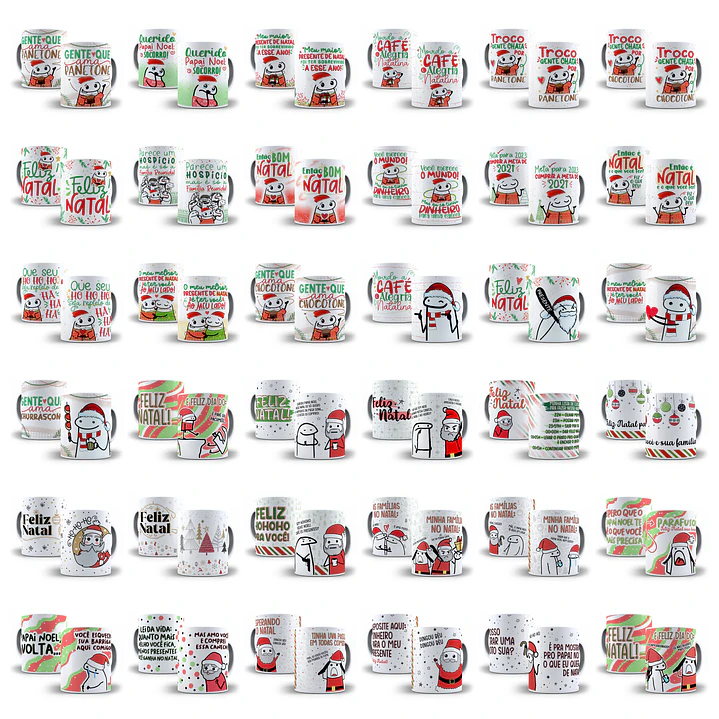Kit Artes Canecas Flork Natal Luz Completo + Atualizações 2