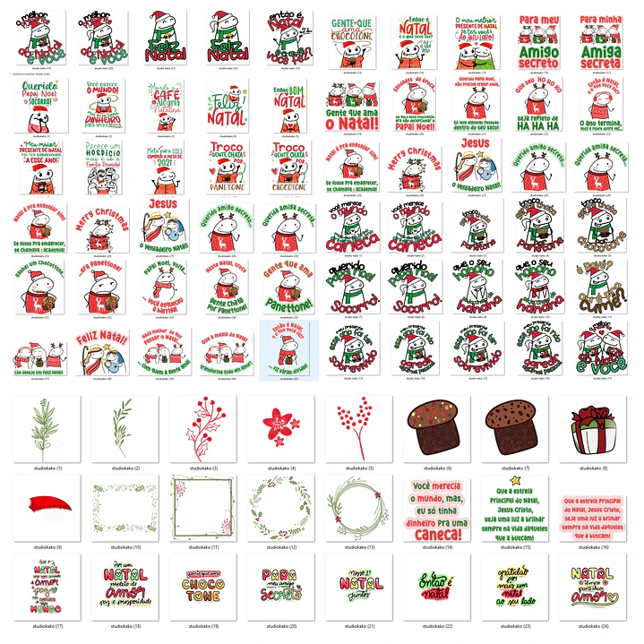 Kit Artes Canecas Flork Natal Luz Completo + Atualizações 6