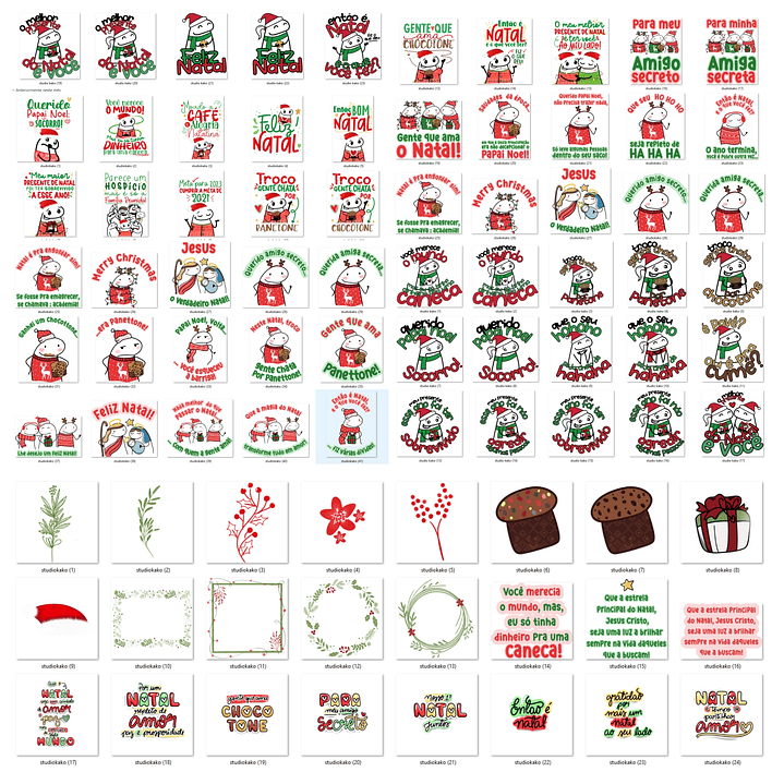 Kit Artes Canecas Flork Natal Luz Completo + Atualizações 6