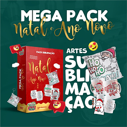 Mega Pacote Artes Sublimação Natal e Ano Novo