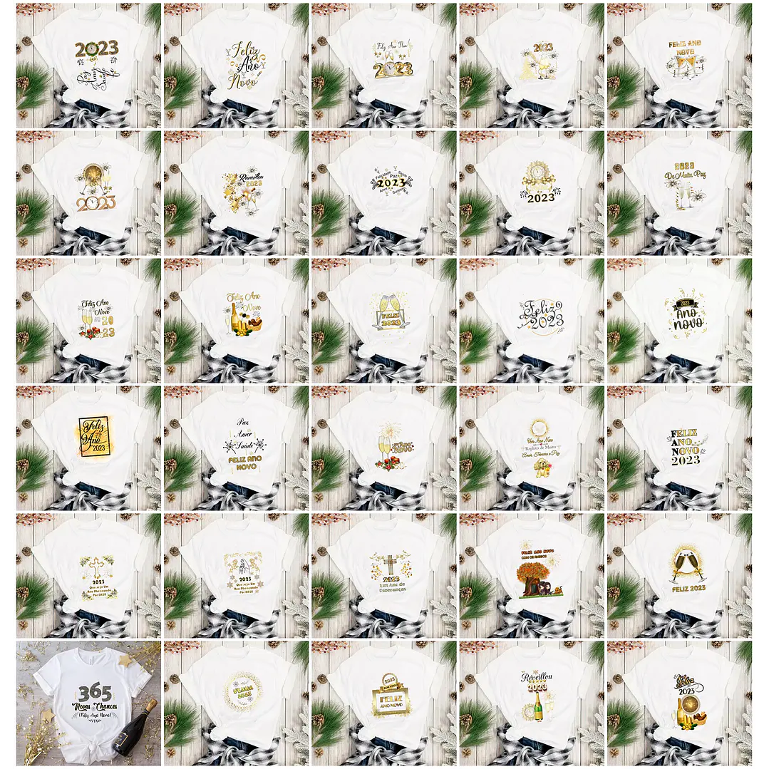 236 Artes Camisa Ano Novo 2023 Sublimação em Corel Draw + Jpg   1