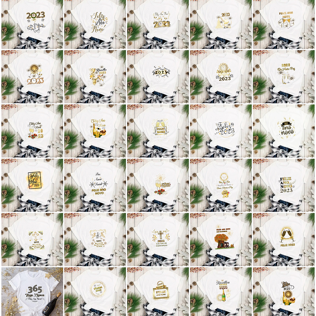236 Artes Camisa Ano Novo 2023 Sublimação em Corel Draw + Jpg   1