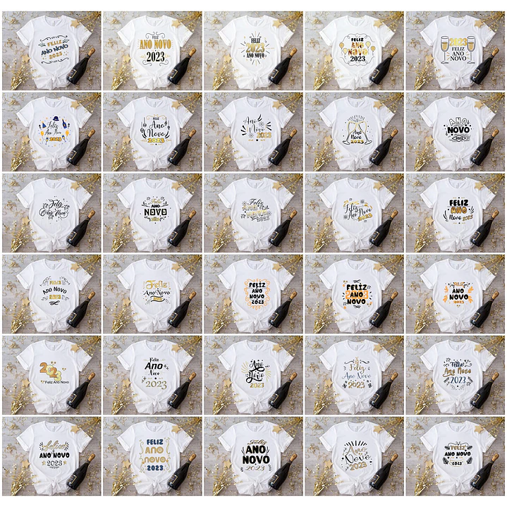 236 Artes Camisa Ano Novo 2023 Sublimação em Corel Draw + Jpg   2
