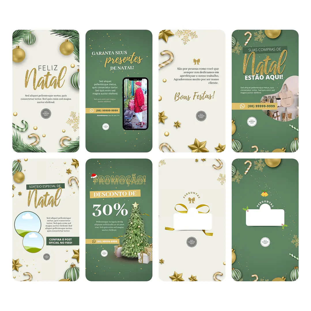 Pack Canva Natal Templates Editável 50 Artes Stories 1